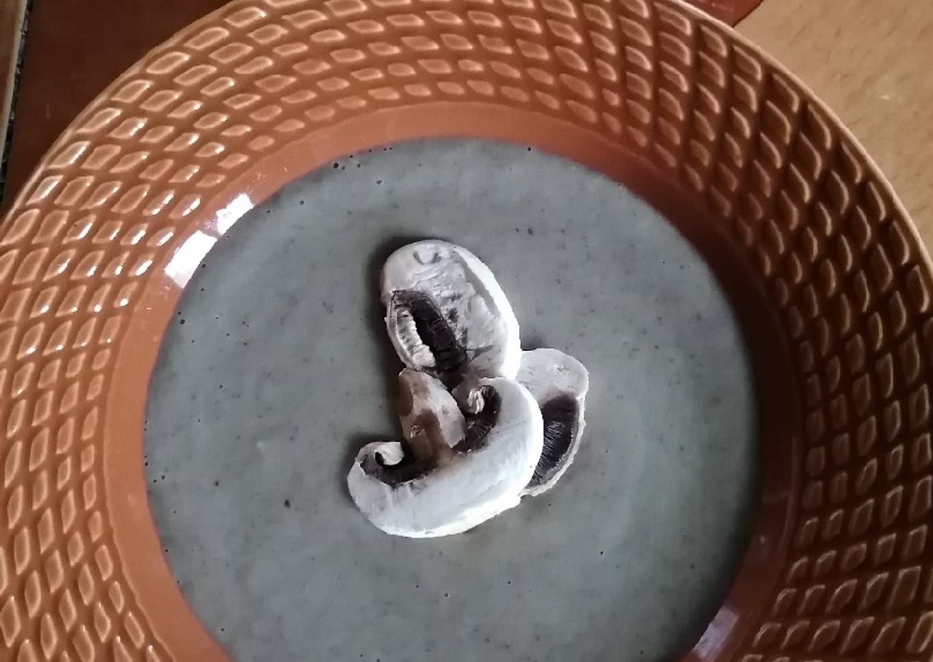 Crema de champiñones