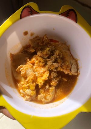 Foto resep Mpasi Telur Gemuk kuah tomat (start 9+)
