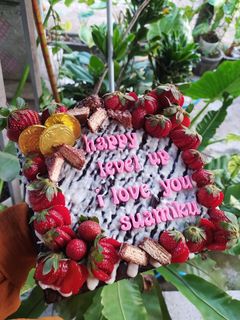 Foto resep Kue Ulang Tahun Cantik Basecake Fudgy Brownies / Cara membuat coklat ganache