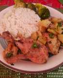 Pollo al ajillo y limón