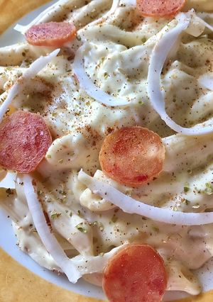 รูปของ PENNE WITH COCONUT MEAT WHITE SAUCE|เพนเน่ ซอสขาวมะพร้าวอ่อน