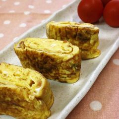 A picture of For Bentos♡Umeboshi Mayonnaise Tamagoyaki (Rolled Omelettes).