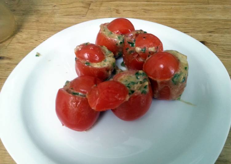 cheesy babytomatoes