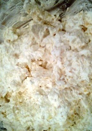 A picture of taffy apple salad.