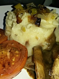 A picture of Sig's Mash with Caramelised Onions.