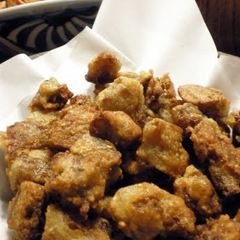 A picture of Low Calorie Japanese Fried Chicken Made with Konnyaku.