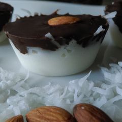 A picture of Healthy Almond Joy Bars.