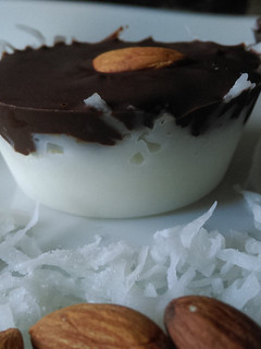 A picture of Healthy Almond Joy Bars.