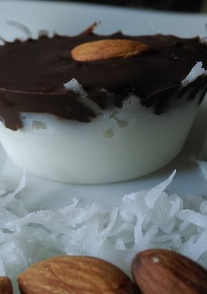 A picture of Healthy Almond Joy Bars.