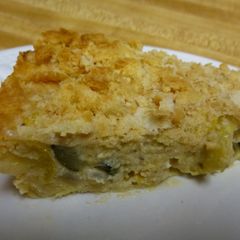 A picture of Lee's Simply Delicious Squash Casserole.