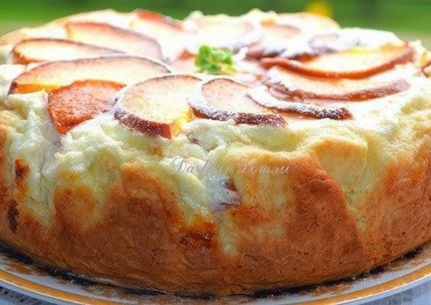 Пирог Яблочный Из Творожного Теста