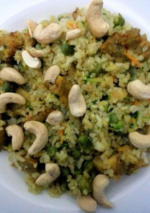 A picture of Spicy Pork Pilau.