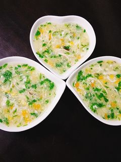 Hình của món Súp ngô gà cua.