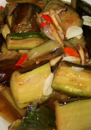 Foto resep Tumis terong ungu teri