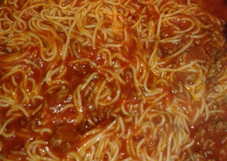 Steps to Prepare Speedy Meat sauce for spaghetti