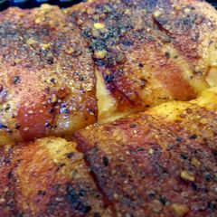 A picture of Easy Bacon Wrapped Applewood Chicken.