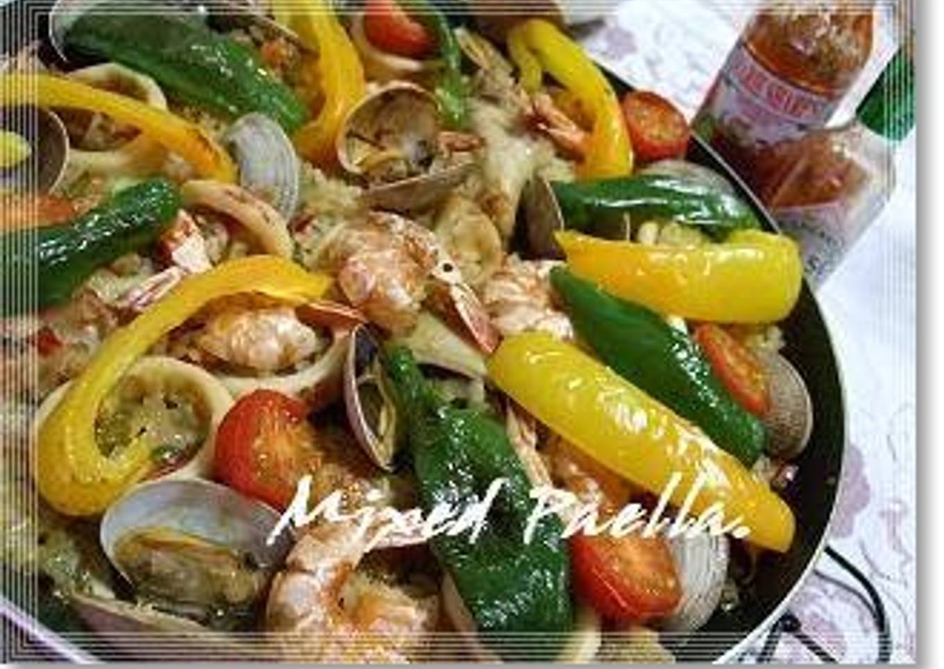 Our family recipe is mixed paella