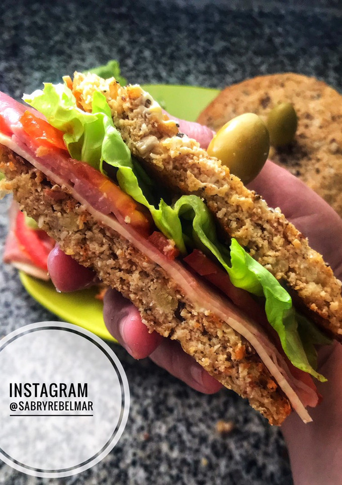 Una foto de Pan sin harina keto de queso riquísimo para sándwich el mejor