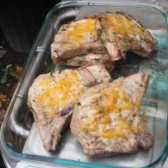 A picture of Beer-marinated Chops.