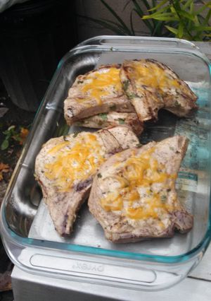 A picture of Beer-marinated Chops.
