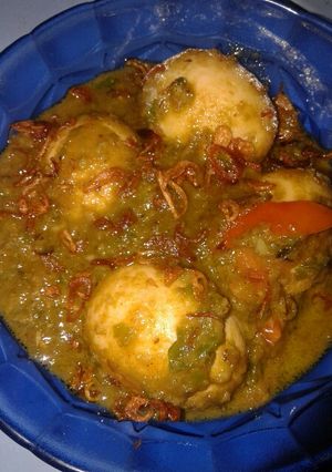 Foto resep Telur sambal hijau