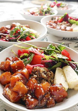 A picture of Pokebowl Salmon.