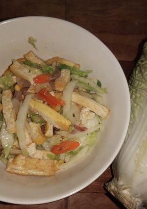 Foto resep Tumis tahu with sawi