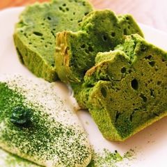 Healthy Rice Flour and Soy Milk Matcha Pound Cake A picture of Healthy Rice Flour and Soy Milk Matcha Pound Cake.