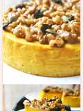 Kabocha Squash Cheesecake with Caramelized Walnuts