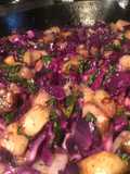 Sautéed	Red Cabbage, Collard Greens and Potatoes