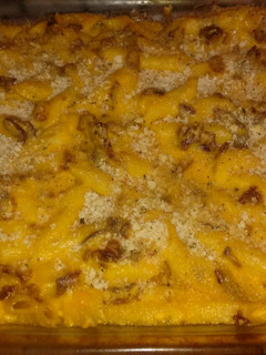 A picture of Nikki's Bacon Mac n Cheese.