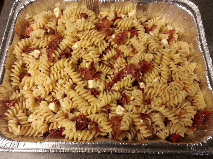 Easy Way Prepare Salad pasta &amp;#34;Italia bertemu Yunani&amp;#34; which Delicious