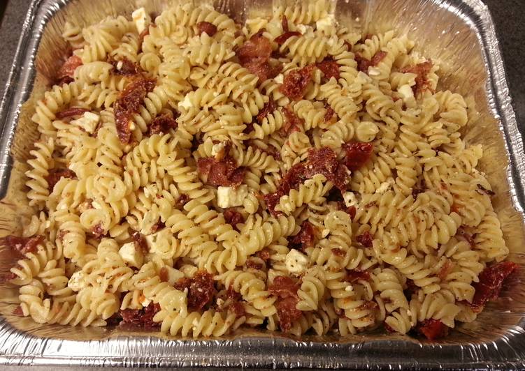 Steps to Make Any-night-of-the-week Pasta salad &#34;Italian meets Greek&#34;