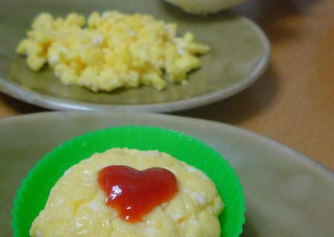 Microwaved Iri-Tamago Fine Scrambled Eggs And Egg Balls