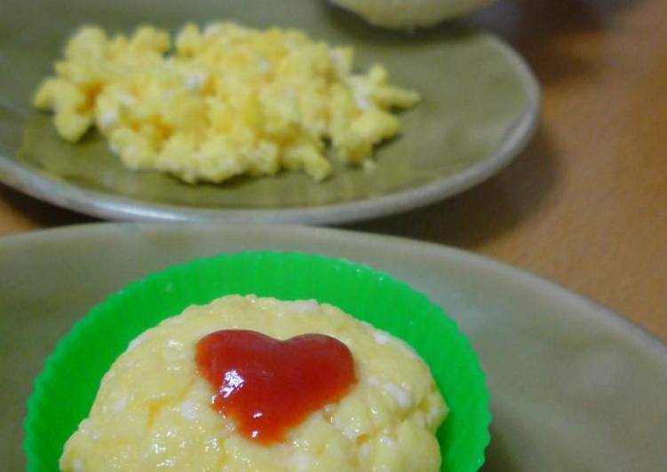 Recipe of Homemade Microwaved Iri-Tamago Fine Scrambled Eggs And Egg Balls