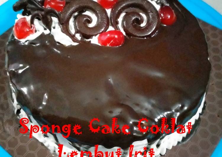 Sponge Cake Coklat Lembut Irit 4 Telur