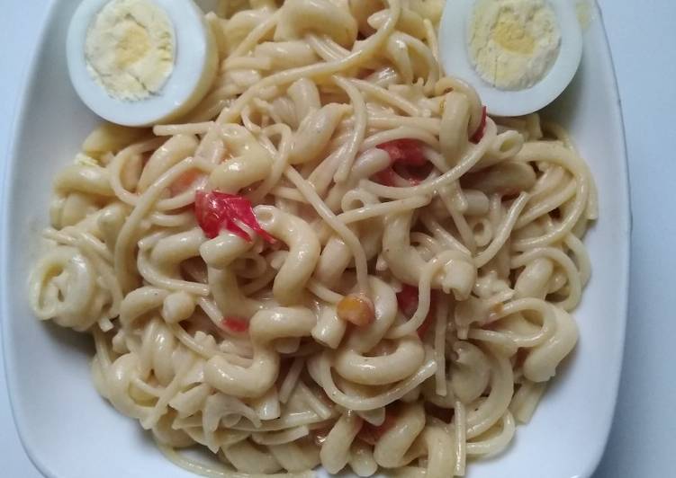 Simple macaroni/spaghetti and cheese