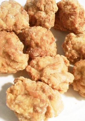 A picture of Crispy and Delicious Penny Pinching Karaage using Pork Off Cuts.