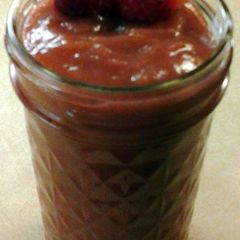 A picture of Homeade Raspberry Applesauce.