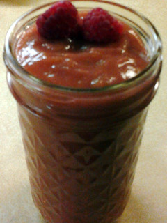 A picture of Homeade Raspberry Applesauce.