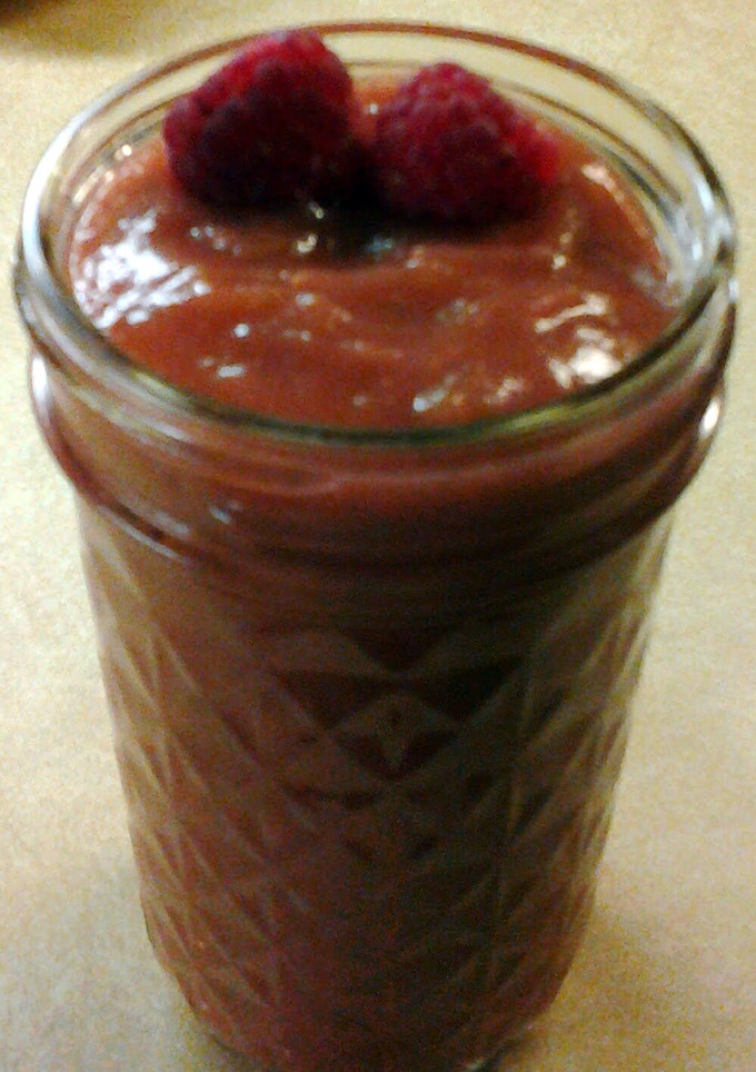A picture of Homeade Raspberry Applesauce.