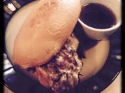 A picture of roast beef sandwich