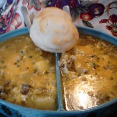 A picture of Easy Breakfast Soup For Two.