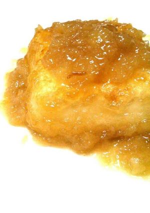 A picture of Deep Fried Tofu with Savory Sauce.