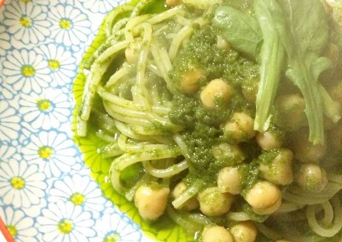 Store in the Freezer! Chrysanthemum Greens Pesto