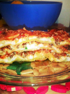 A picture of L's Easy Lasagna.