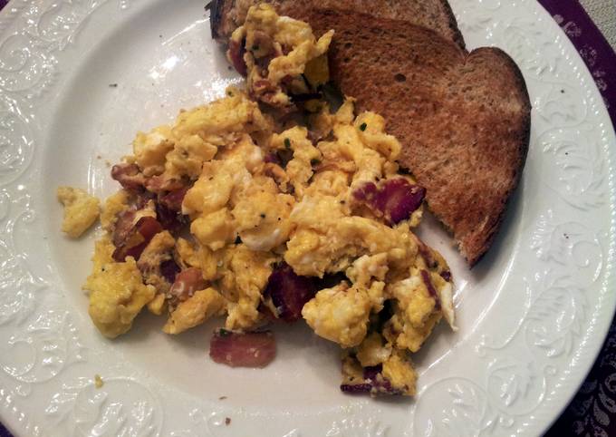 German scrambled eggs (bacon)