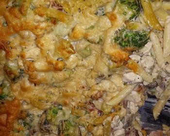 Easy Recipe Bacon Chicken Alfredo Bake Very Delicious