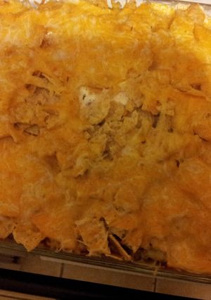 A picture of Taco lasagna improv.