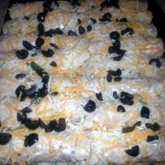A picture of The Big Texan Enchiladas (sour cream).